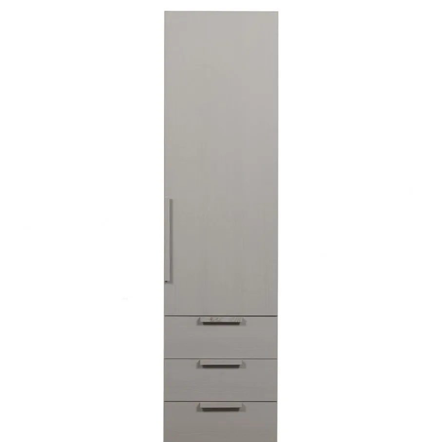 Kledingkasten<WOOOD Kledingkast Rens Grijs - 55x210x58 cm
