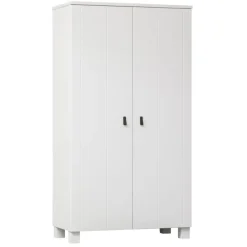 Kledingkasten<WOOOD Kledingkast Ties Wit - 111x202x55 cm