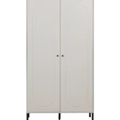 Kledingkasten<WOOOD Kledingkast Xina Grijs - 110x202x58 cm