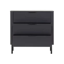 Ladekasten<WOOOD Ladekast Gunnar Zwart - 94x93x52 cm