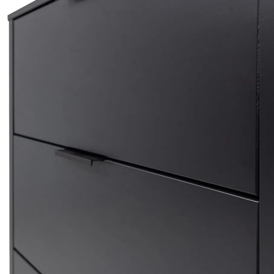 Ladekasten<WOOOD Ladekast Gunnar Zwart - 94x93x52 cm