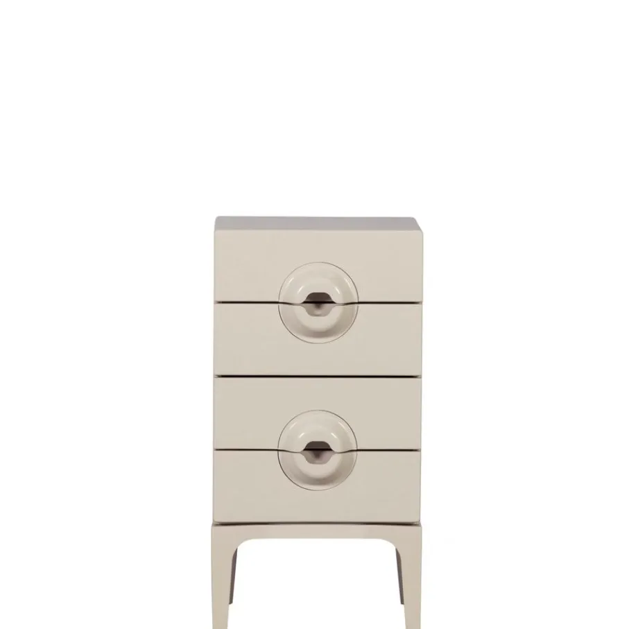 Nachtkastjes|Ladekasten<WOOOD Ladekast Merge Greige - 44x89x45 cm