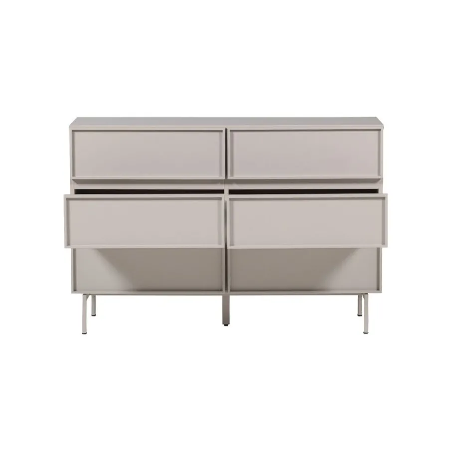 Ladekasten<WOOOD Ladekast Tours Zand - 120x80x42 cm