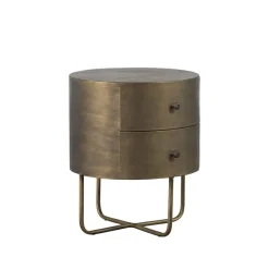 Nachtkastjes<WOOOD Nachtkastje Glossy Goud - 39x48x39 cm