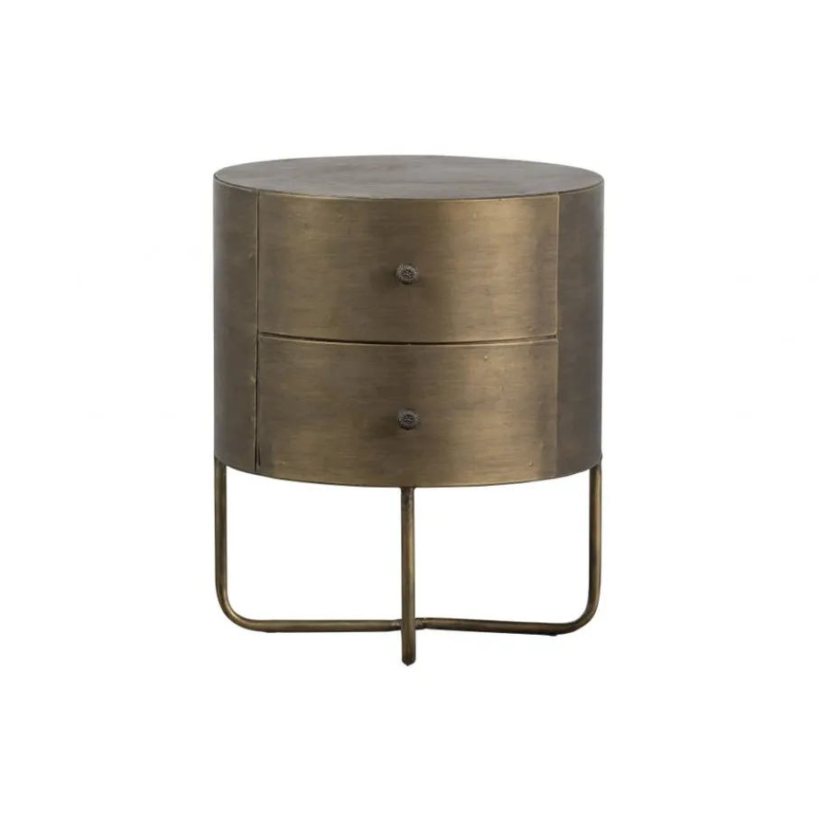 Nachtkastjes<WOOOD Nachtkastje Glossy Goud - 39x48x39 cm