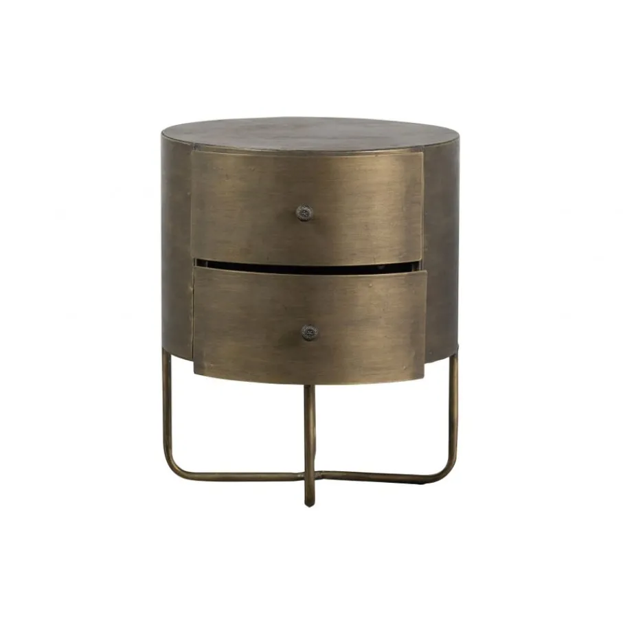 Nachtkastjes<WOOOD Nachtkastje Glossy Goud - 39x48x39 cm