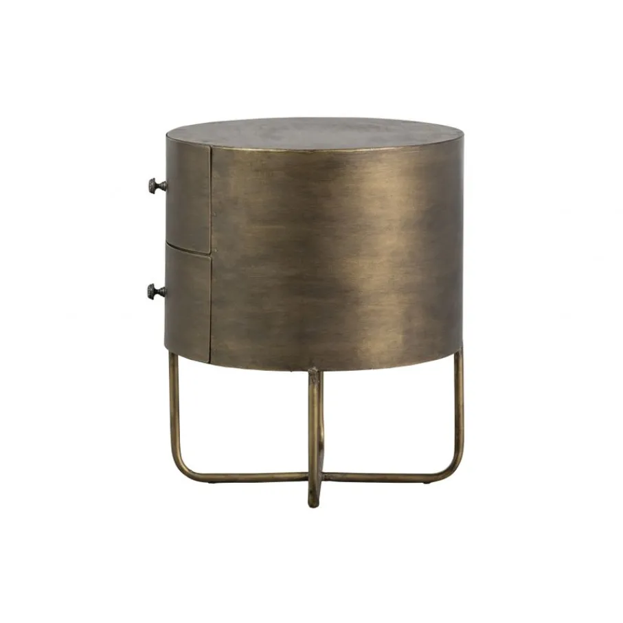 Nachtkastjes<WOOOD Nachtkastje Glossy Goud - 39x48x39 cm