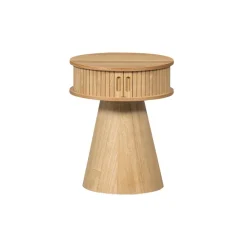 Nachtkastjes<WOOOD Nachtkastje Karri Naturel - Ø 38 cm