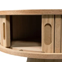 Nachtkastjes<WOOOD Nachtkastje Karri Naturel - Ø 38 cm