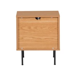 Ladekasten|Nachtkastjes<WOOOD Nachtkastje Tours Naturel - 45x51x42 cm