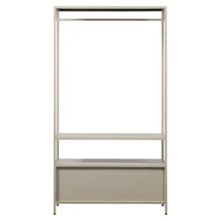 Kledingkasten<WOOOD Open Kledingkast Ferris Zand - 100x185x54 cm