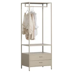 Kledingkasten<WOOOD Open Kledingkast Ferris Zand - 70x185x54 cm