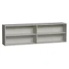 Wandkasten<WOOOD Opzetkast  Klink Mist - 200x60x35 cm