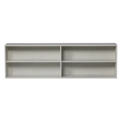 Wandkasten<WOOOD Opzetkast Klink Mist - 200x60x35 cm