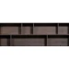 Wandkasten<WOOOD Opzetkast New Gravure Bruin - 200x65x30 cm