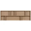 Wandkasten<WOOOD Opzetkast New Gravure Naturel - 200x65x30 cm
