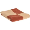 Plaids<WOOOD Plaid Zena Roestbruin / Beige 130x170 cm
