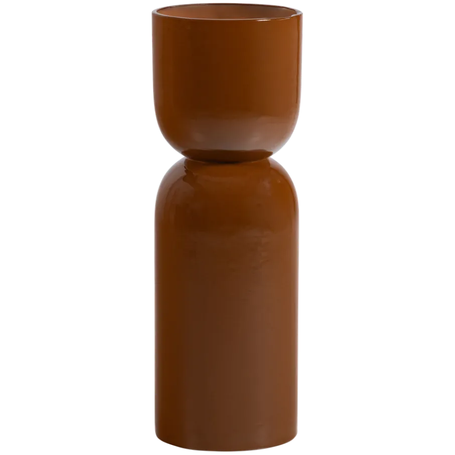 Vazen & Potten|Bijzettafels<WOOOD Plantentafel / Pot Toval Honinggeel - 32x95x32 cm