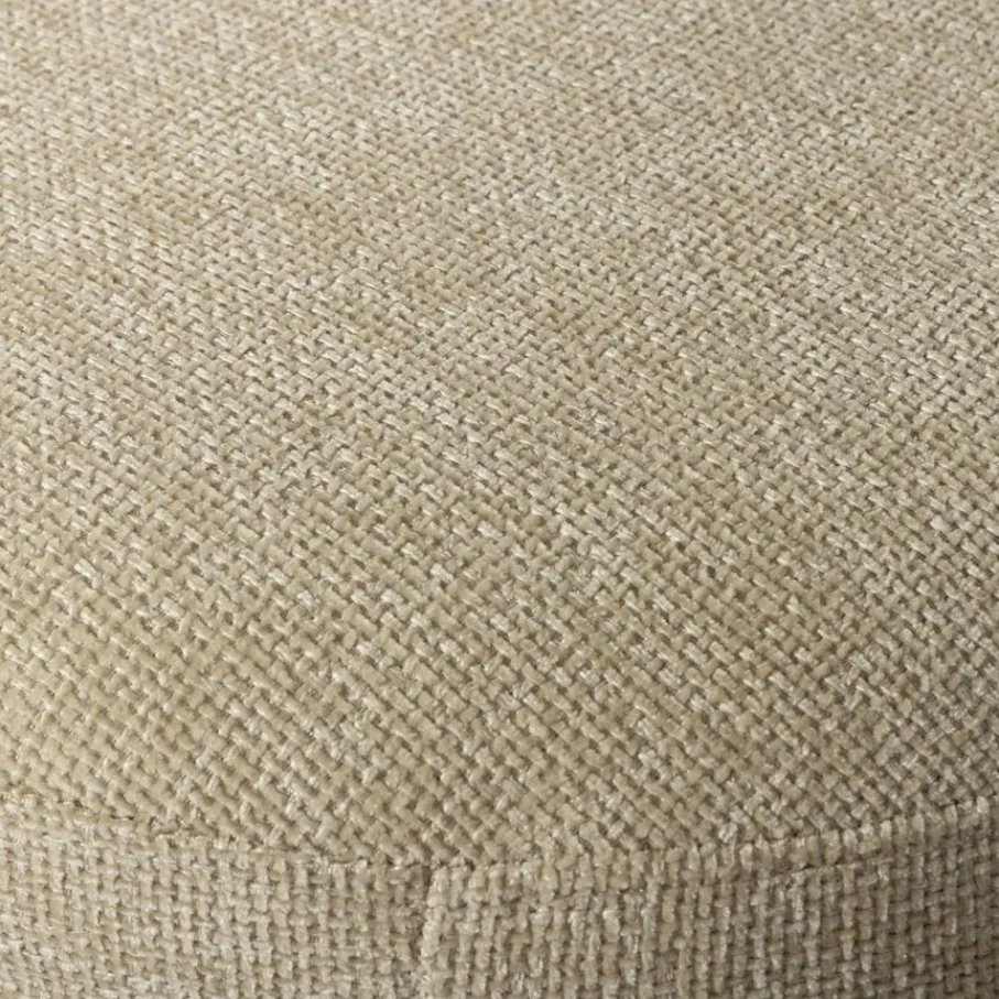Poefs & Krukjes<WOOOD Poef Charlie Beige - Ø 45 cm
