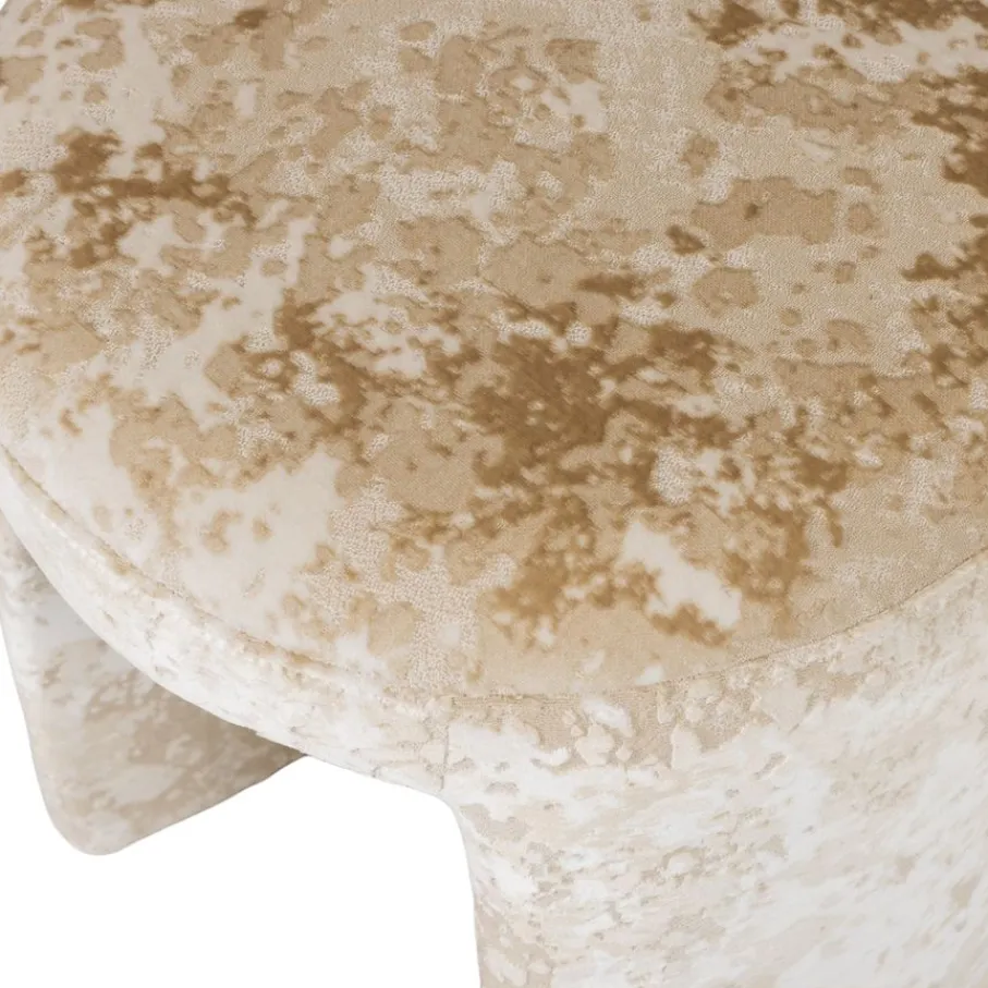 Poefs & Krukjes<WOOOD Poef Charlie Beige - Ø 45 cm
