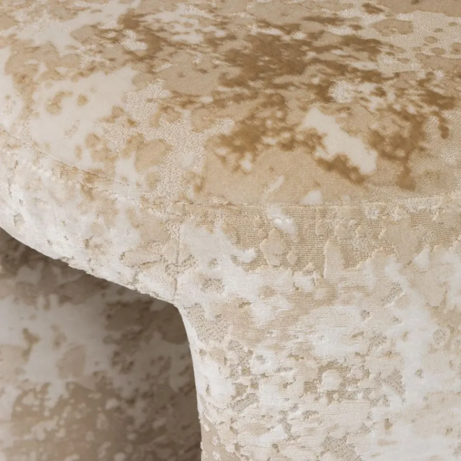 Poefs & Krukjes<WOOOD Poef Charlie Beige - Ø 45 cm