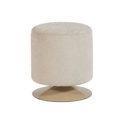 Poefs & Krukjes<WOOOD Poef Islen Beige - Ø 39 cm