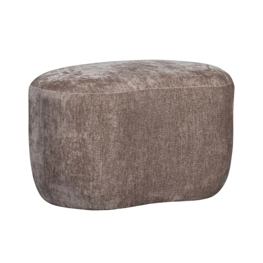 Fauteuils|Voetenbanken<WOOOD Poef Popular Taupe - 73x51 cm