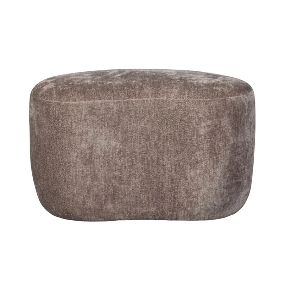 Fauteuils|Voetenbanken<WOOOD Poef Popular Taupe - 73x51 cm