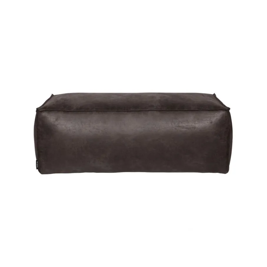 Hockers|Poefs & Krukjes<WOOOD Poef Rodeo Zwart - 120x60 cm