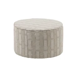 Poefs & Krukjes<WOOOD Poef Sarli Naturel / Beige - Ø 60 cm