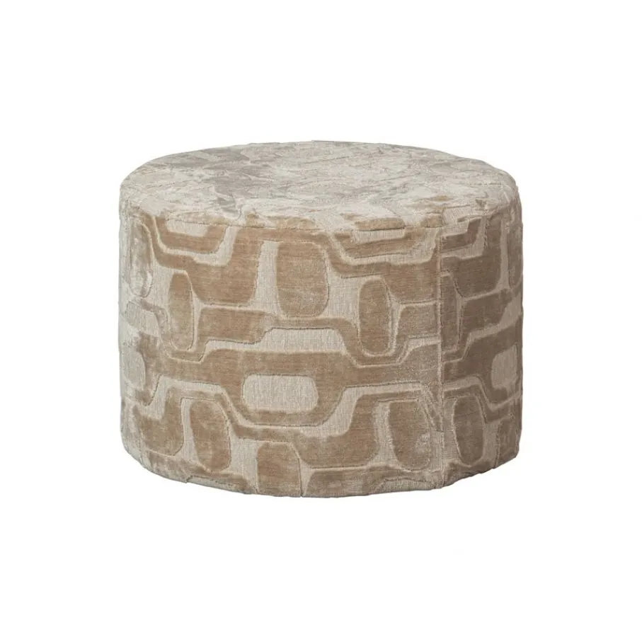 Poefs & Krukjes<WOOOD Poef Yago Naturel - Ø 60 cm