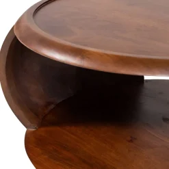 Salontafels<WOOOD Salontafel Cole Bruin - Ø 72 cm