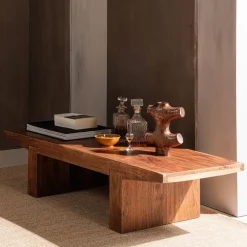 Salontafels<WOOOD Salontafel Eron Bruin - 152x48 cm