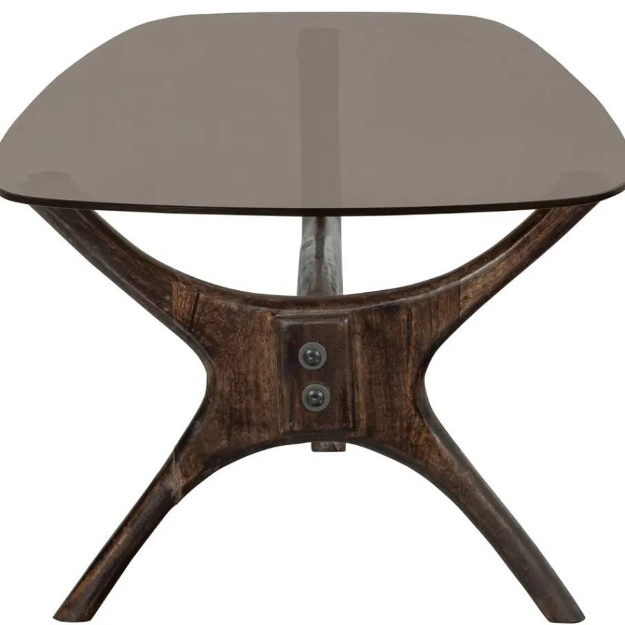 Salontafels<WOOOD Salontafel Flash Bruin - 110x60 cm