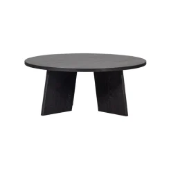 Salontafels<WOOOD Salontafel Fries Zwart - Ø 90 cm