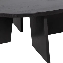 Salontafels<WOOOD Salontafel Fries Zwart - Ø 90 cm