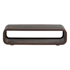 Salontafels<WOOOD Salontafel Kinu Donkerbruin - 120x60 cm