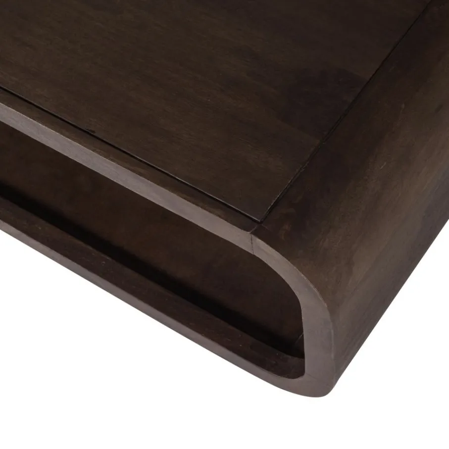 Salontafels<WOOOD Salontafel Kinu Donkerbruin - 120x60 cm