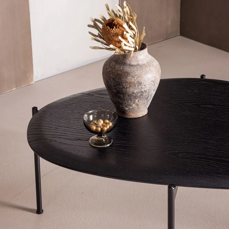 Salontafels<WOOOD Salontafel Kota Zwart - 92x67 cm