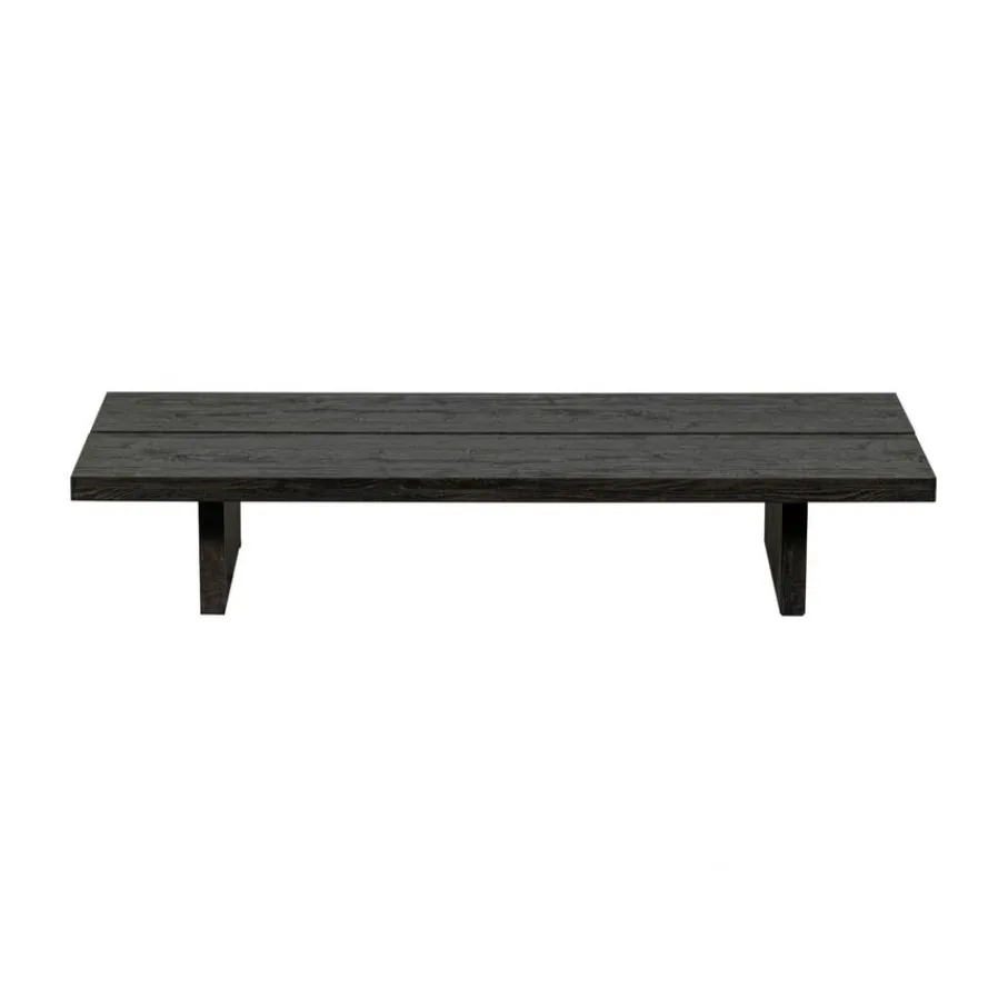 Salontafels<WOOOD Salontafel Lion Donkerbruin - 140x60 cm