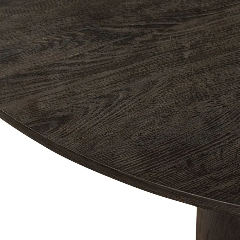 Salontafels<WOOOD Salontafel Maan Donkerbruin - Ø 100 cm