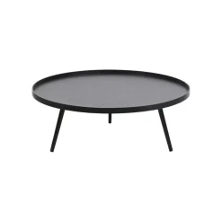 Salontafels<WOOOD Salontafel Mesa Zwart - Ø 100 cm