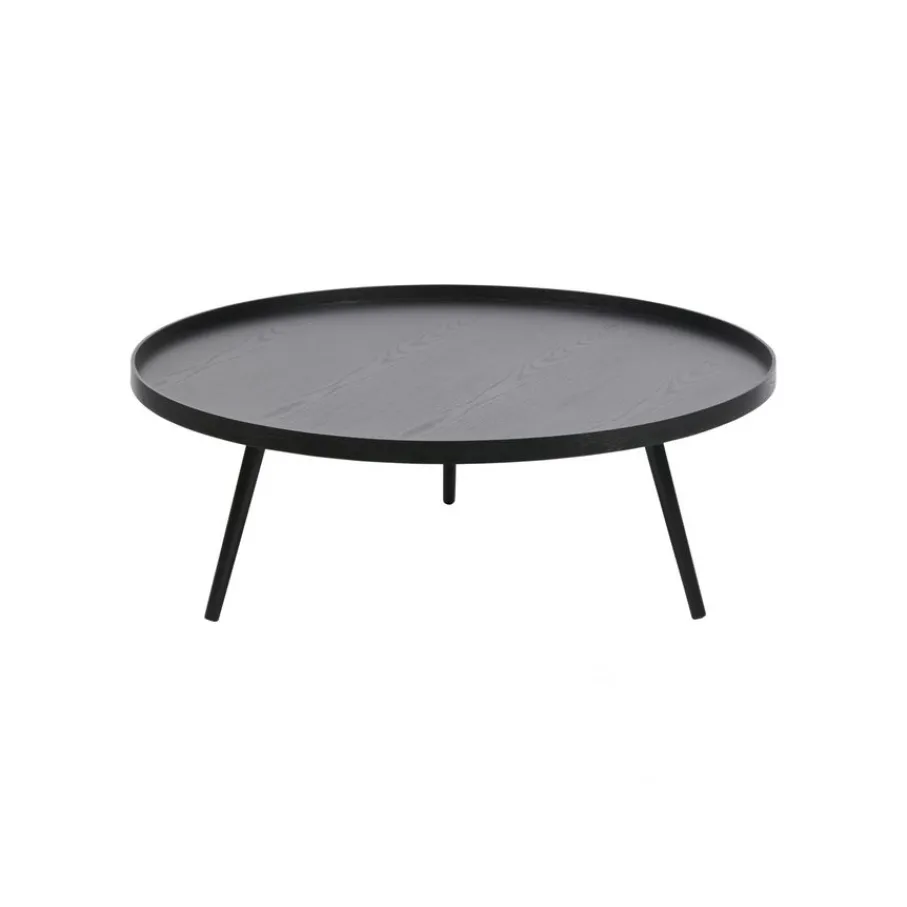 Salontafels<WOOOD Salontafel Mesa Zwart - Ø 100 cm