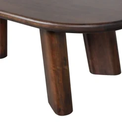 Salontafels<WOOOD Salontafel Roundly Bruin - 110x60 cm