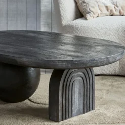 Salontafels<WOOOD Salontafel Steppe Zwart - 110x72 cm