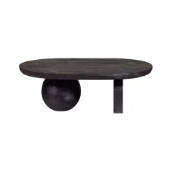 Salontafels<WOOOD Salontafel Steppe Zwart - 110x72 cm
