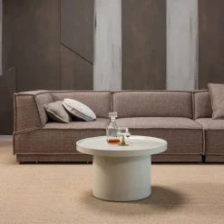 Salontafels<WOOOD Salontafel Veluna Zand - Ø 70 cm