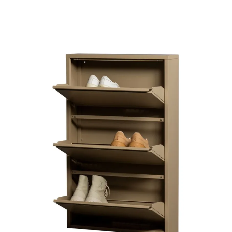 Opbergkasten|Schoenenkasten<WOOOD Schoenenkast Sabine Zand - 66x103x16 cm