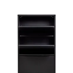 Opbergkasten|Schoenenkasten<WOOOD Schoenenkast Sabine Zwart - 66x103x16 cm
