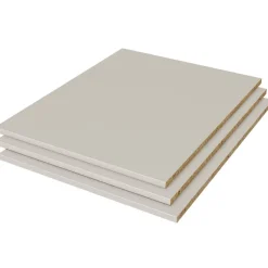 Kastaccessoires<WOOOD Set Legplanken Pure Grijs - 92x53 cm